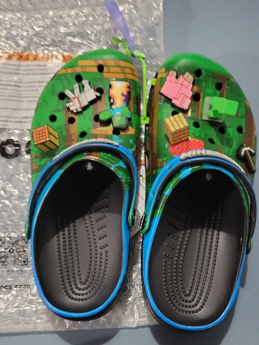 NWT Crocs Classic Clogs Minecraft Elevated Men's 8 Women's 10